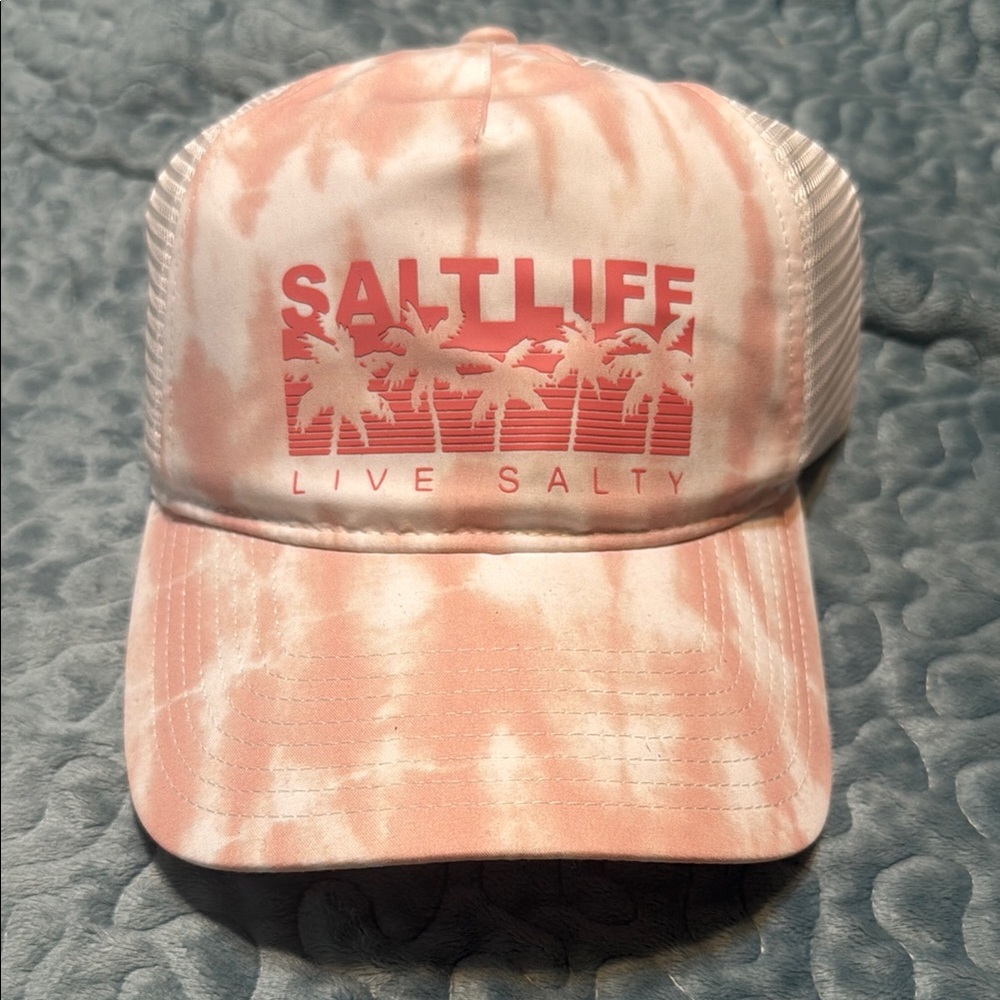 Salt Life Pink Tie-Dye Cap